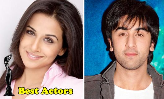 Filmfare Awards 2012 Winners: Best Actors – Vidya Balan and Ranbir Kapoor