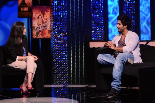 Anupama Chopra and Shahid Kapoor