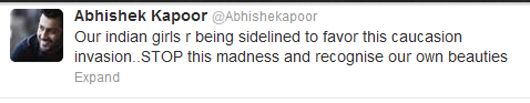 Abhishek Kapoor speaks out against Caucasian actresses in Bollywood 