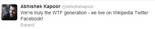 Abhishek's tweet