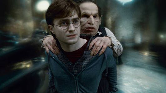 Harry Potter and Griphook in the Deathly Hallows film