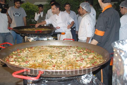 The Paella looked delicious and the aroma was great!