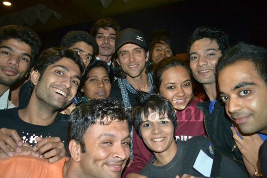 Hrithik, after a special screening of Agneepath, for the LGBT Community in Mumbai
