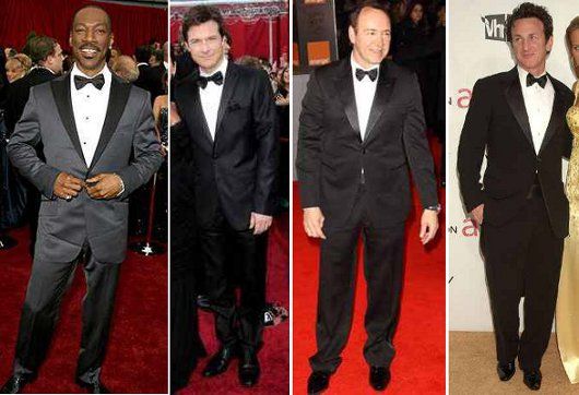 This is NOT how it's done. Terrible fitting (from left to right): Eddie Murphy, Jason Bateman, Kevin Spacey, Sean Penn