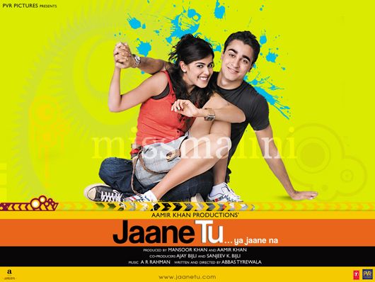 Genelia D'Souza and Imran Khan on the film's poster