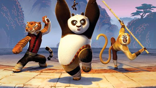 Jackie Chan as Master Monkey in "Kung Fu Panda"