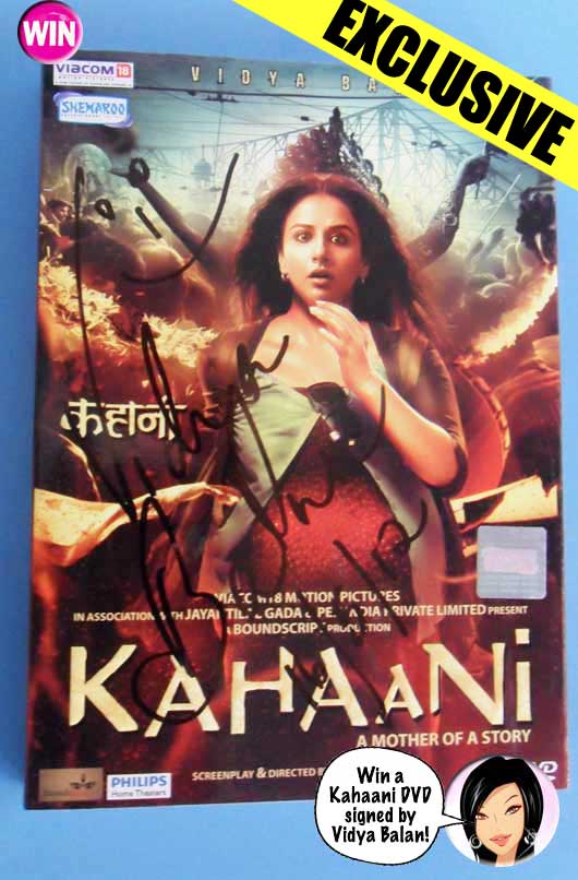 Bollywood FREEBIE! Win a Kahaani DVD Signed by Vidya Balan!