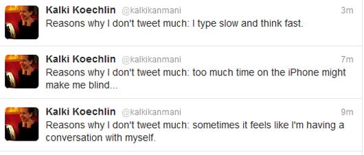 Why doesn't Kalki tweet more often