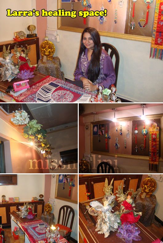 Larra Shah in her healing space