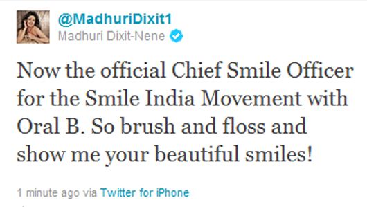 Madhuri's hilarious tweet