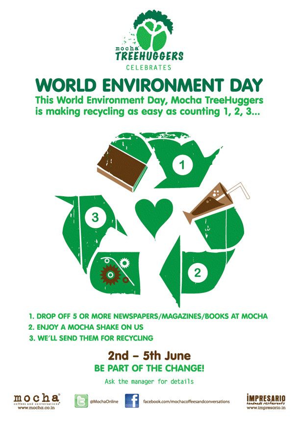 Be a part of Cafe Mocha's World Environment Day initiative