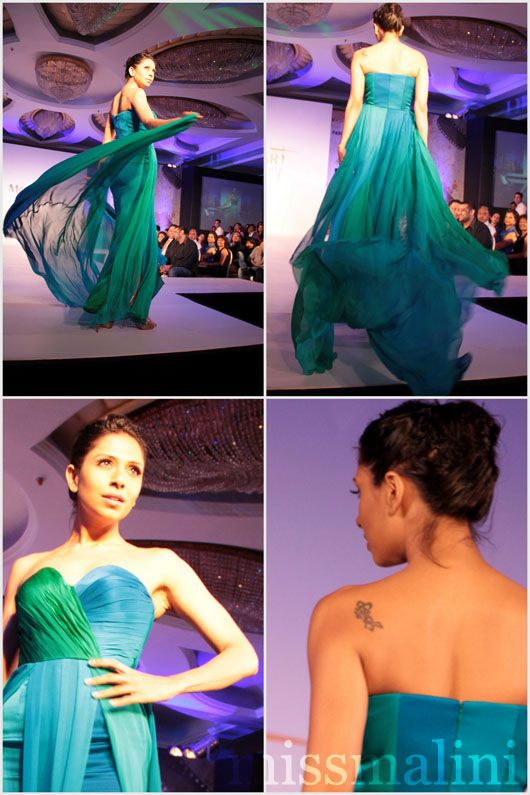 Candice Pinto dazzles in aquamarine and green