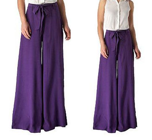 Clubbing the purple with the palazzo pants, Just Perfect.