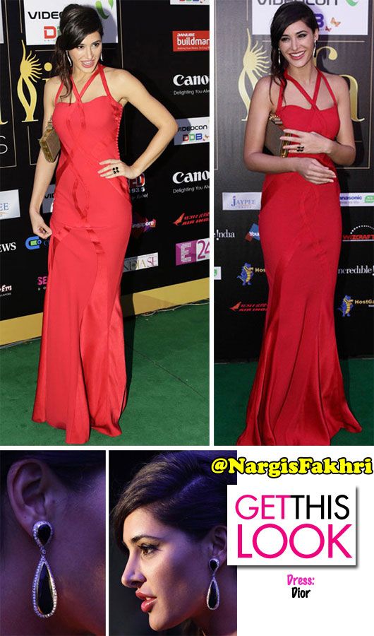 Nargis Fakhri in Dior at the IIFA Awards 2012