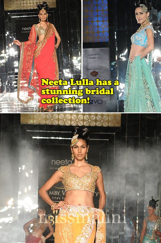 Models walk the ramp for Neeta Lulla's show at Bridal week