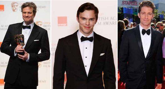 Nicely done (from left to right): Colin Firth, Nicholas Hoult, Matthew Morrison