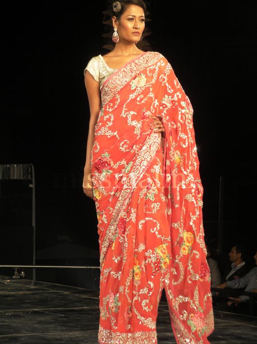 Surelee Joseph wears a Pallavi Jaikishan saree