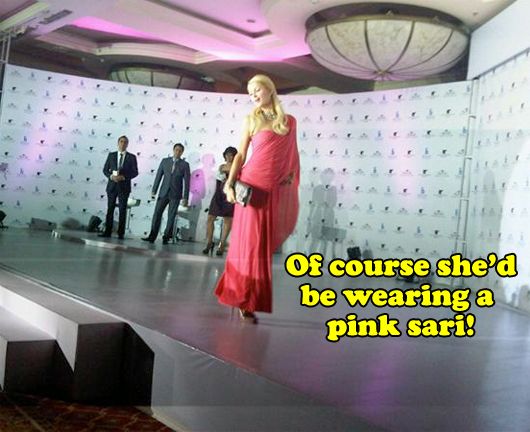Paris Hilton at the press conference to announce her new stores