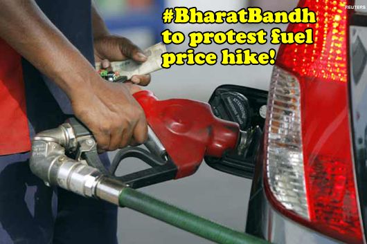 #BharatBandh to protest the fuel price hike!