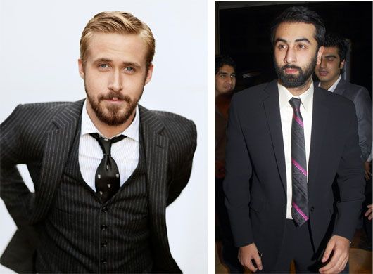 Separated at birth? Ryan Gosling and Ranbir Kapoor