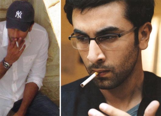 Ranbir Kapoor Caught Smoking!
