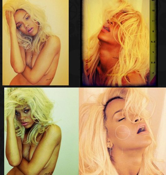 Rock Star Gets Blonde and Nude for a Perfume Ad!