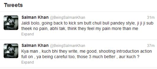 Salman's tweets today