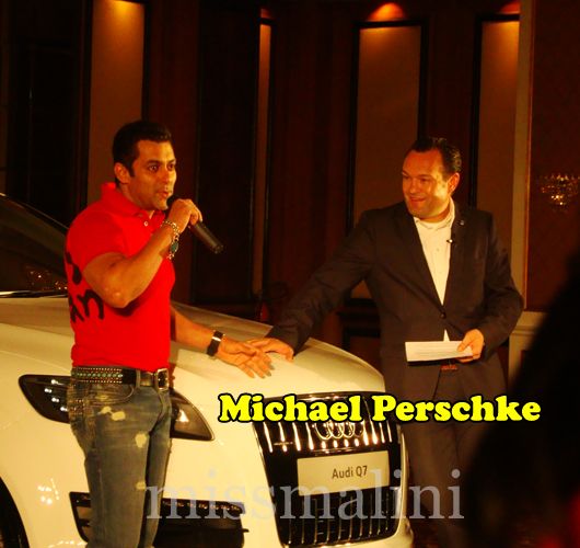 Salman Khan with Michael Perschke