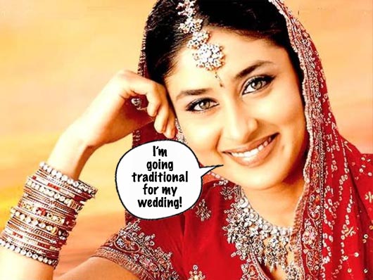 Pictures: What Kareena Kapoor’s Wearing for Her Wedding!