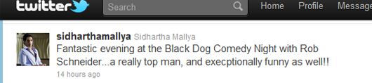 Sidhartha Mallya tweets his approval