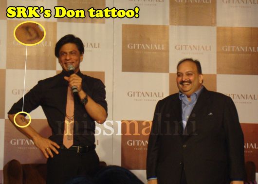 Shahrukh's Don tattoo