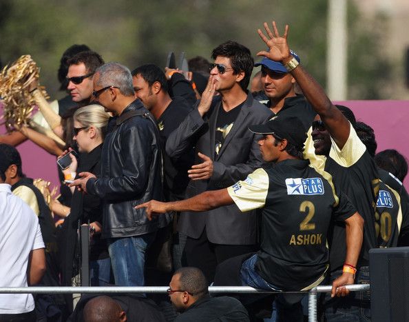 Shah Rukh Khan at a  Kolkata Knight Riders match