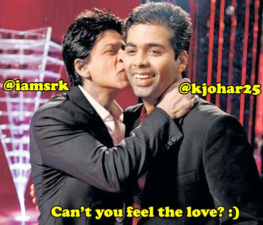 Shah Rukh Khan and Karan Johar (photo courtesy | filmydose.com)