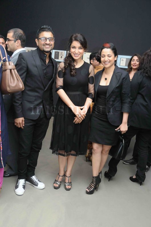 Sunil and Tanuja Padwal with actress Tisca Chopra