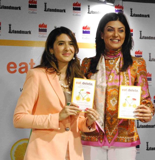 Pooja Makhija and Sushmita Sen launching Eat.Delete