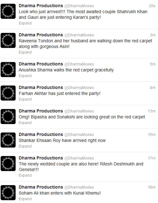 More tweets of Red Carpet arrivals