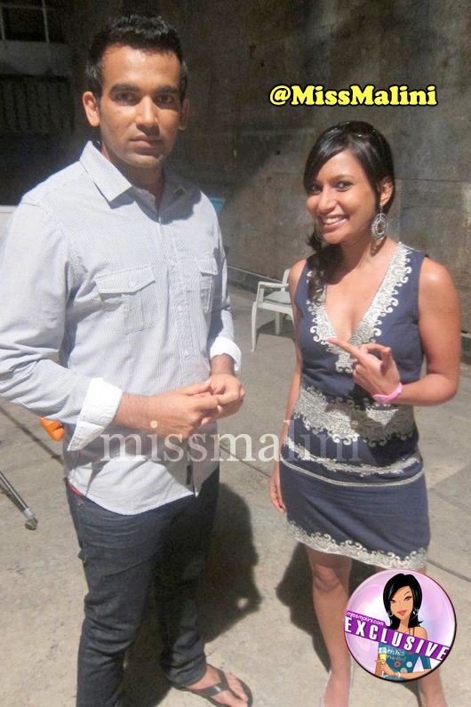 Zaheer Khan with MissMalini at the Sher Singh Style shoot
