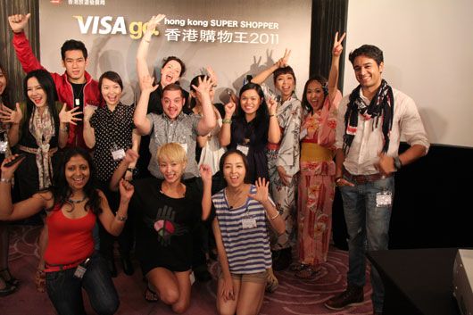 Last years Contestants from 11 countries at the Visa Go Super shopper contest