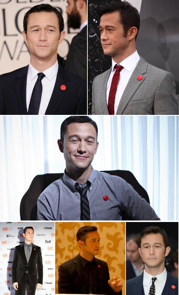 Joseph Gordon-Levitt and red button