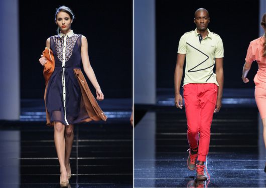 Selfi (left) and Strato (right) at MBFWCT 2012