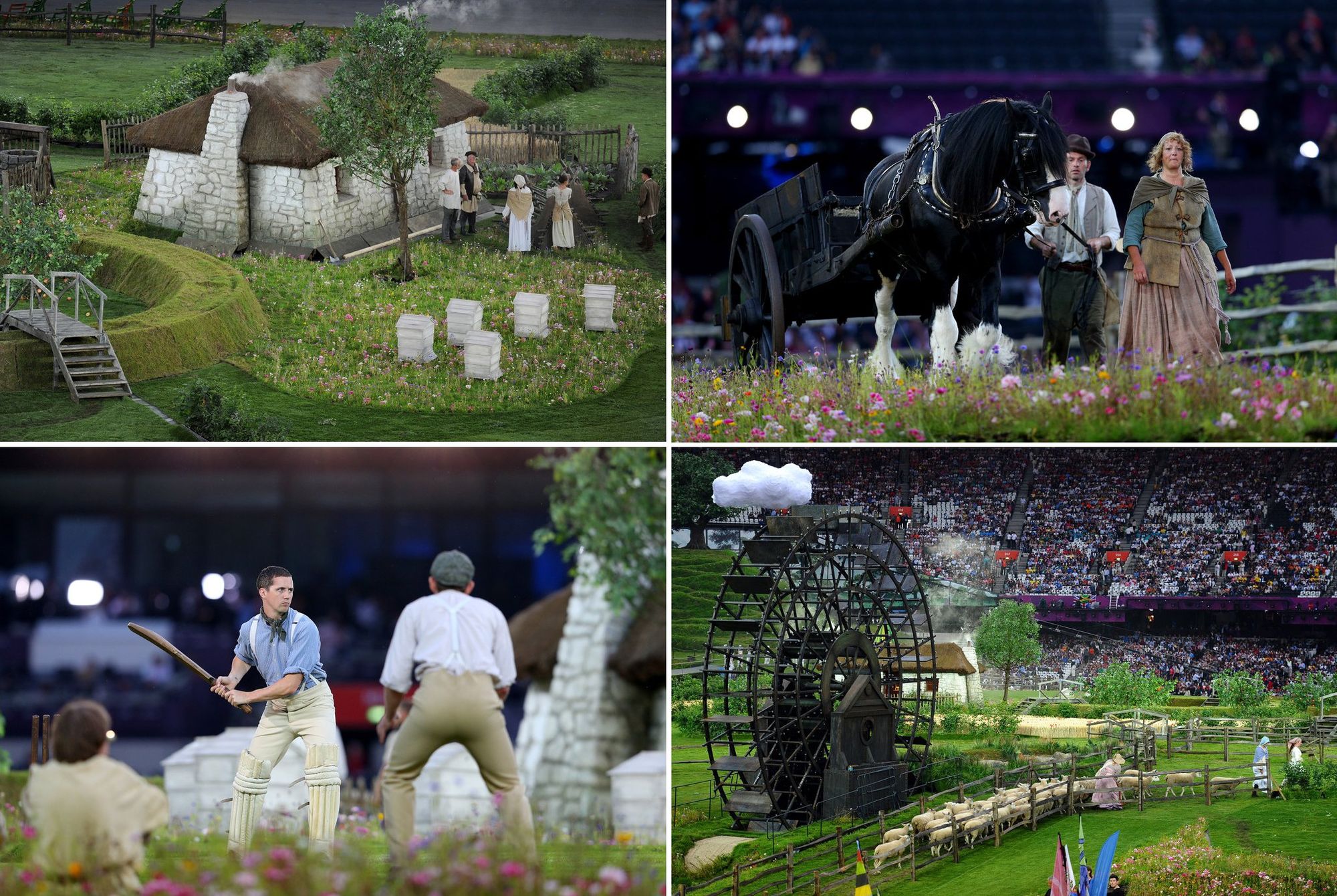 Bucolic Britain in London 2012 Olympics Opening Ceremony