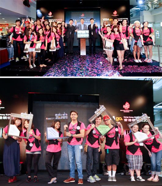 Last years Contestants from 11 countries at the Visa Go Super shopper contest