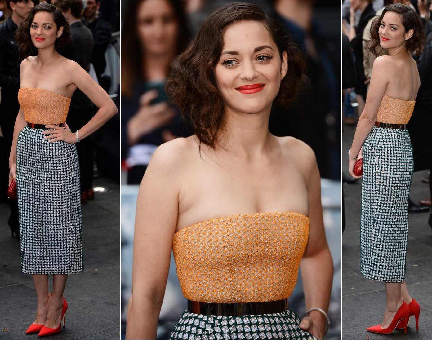 Marion Cotillard at the London premiere of "The Dark Knight Rises"