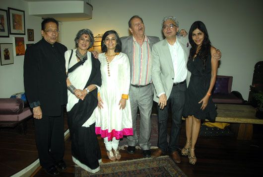 Nisha JamVwal with Krishna Shah, Dolly Thakore, Shalini Pradhan, Bruce Beresford, Suchetan Pradhan