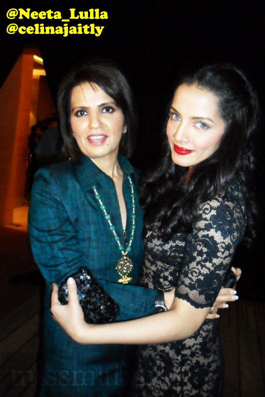 Neeta Lulla with Celina Jaitly