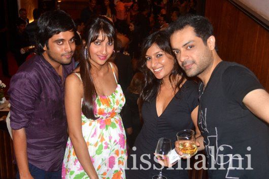 Marv D'Souza, Parul Kakad, MissMalini and Hiren Kakad Marv D'Souza, Parul Kakad, MissMalini and Hiren Kakad