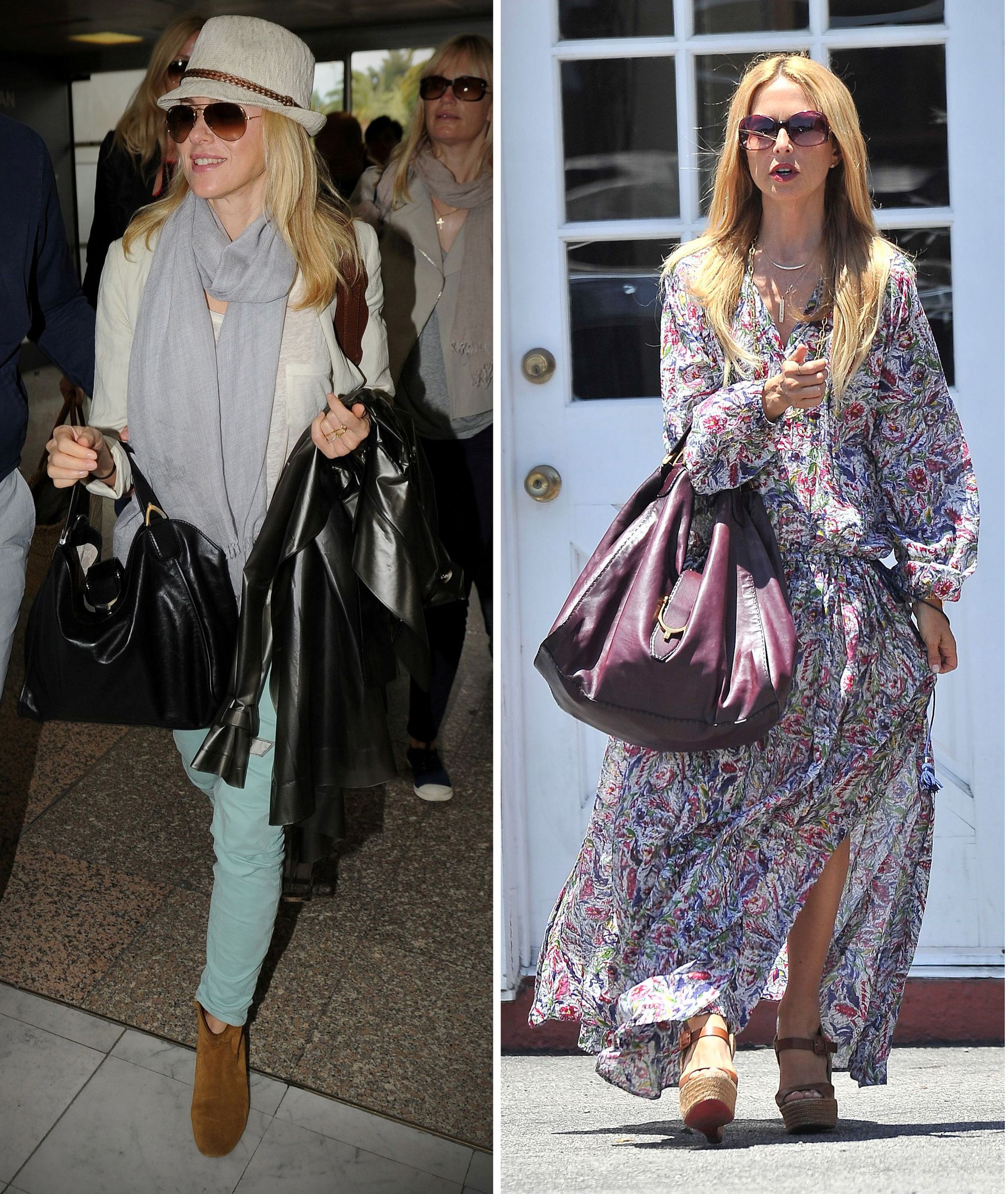 Naomi Watts & Rachel Zoe carrying the Gucci 'Soft Stirrup' bag (Photo courtesy | Gucci/Getty Images)