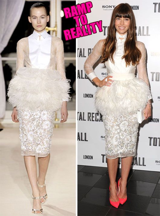 Jessica Biel in Giambattista Valli