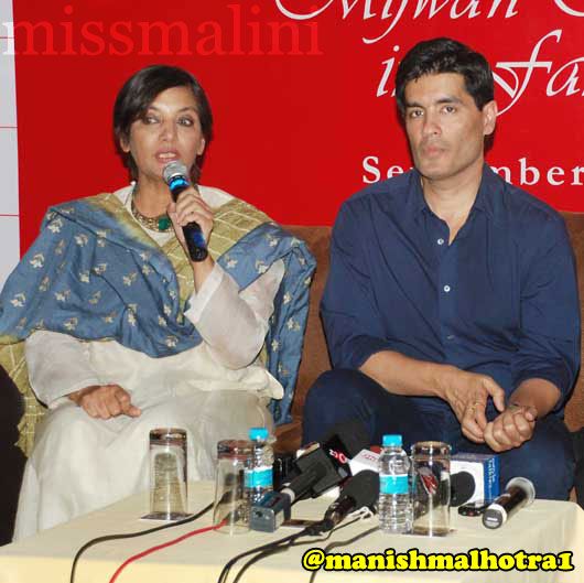 Shabana Azmi and Manish Malhotra