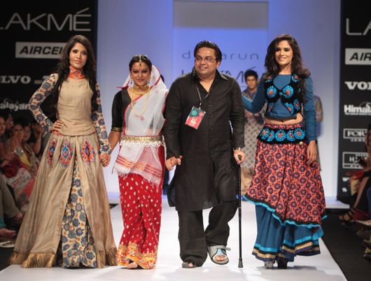 Designer Debarun with Actor Richa Chadda and dancer Rinku Dutt